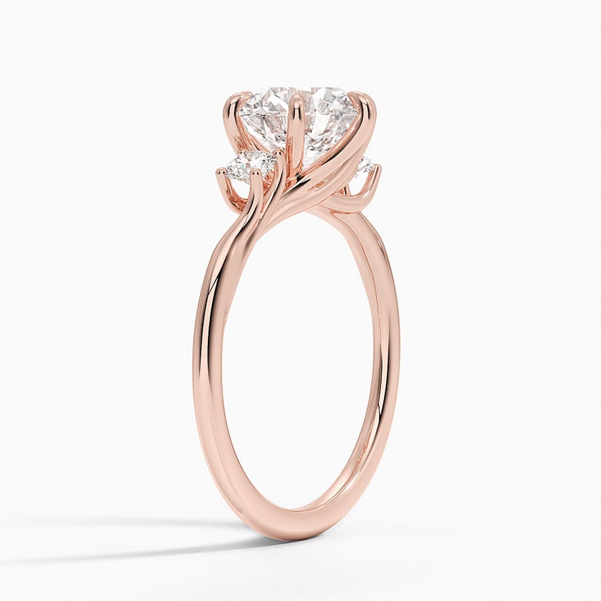 Delilah Three Stone Diamond Engagement Ring