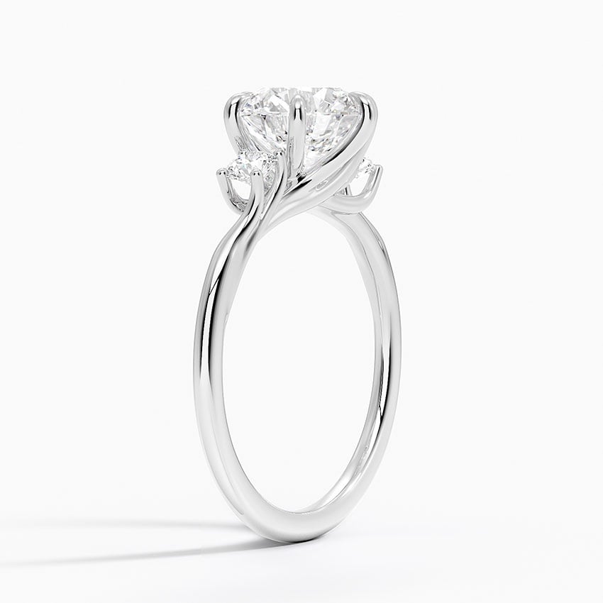 Delilah Three Stone Diamond Engagement Ring