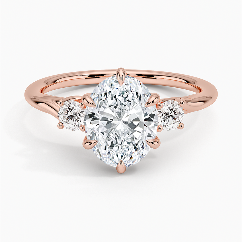 Delilah Three Stone Diamond Engagement Ring