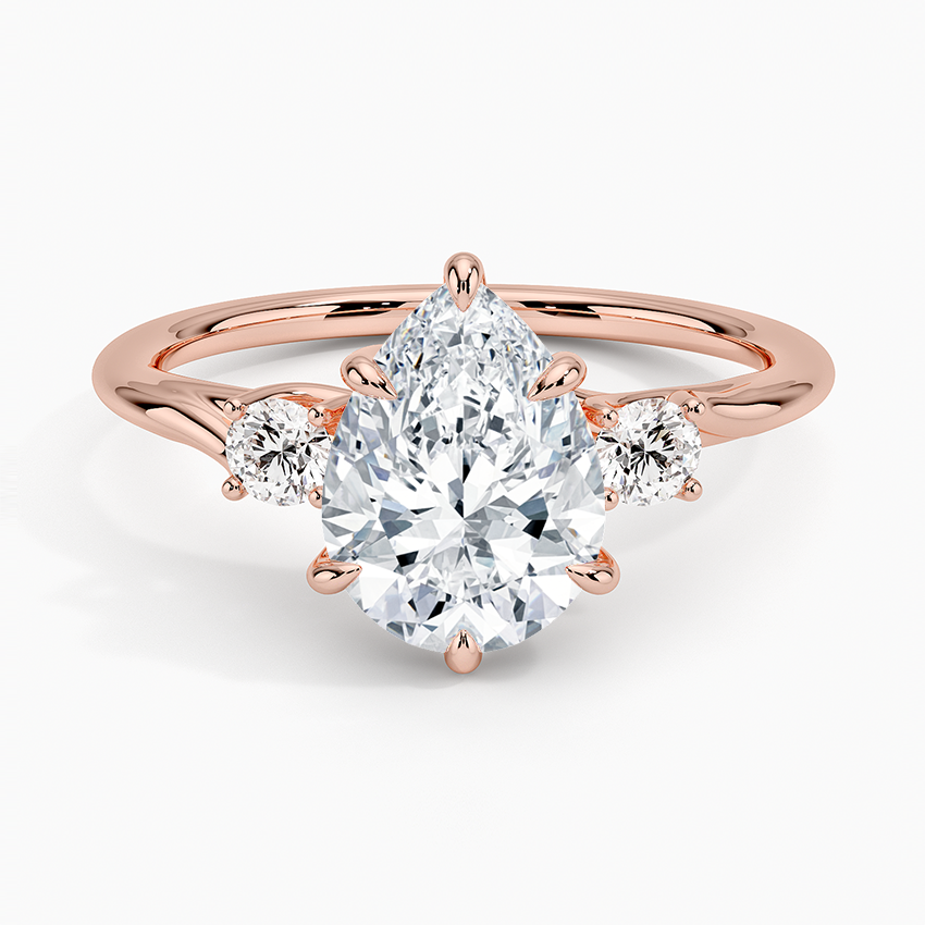 Delilah Three Stone Diamond Engagement Ring