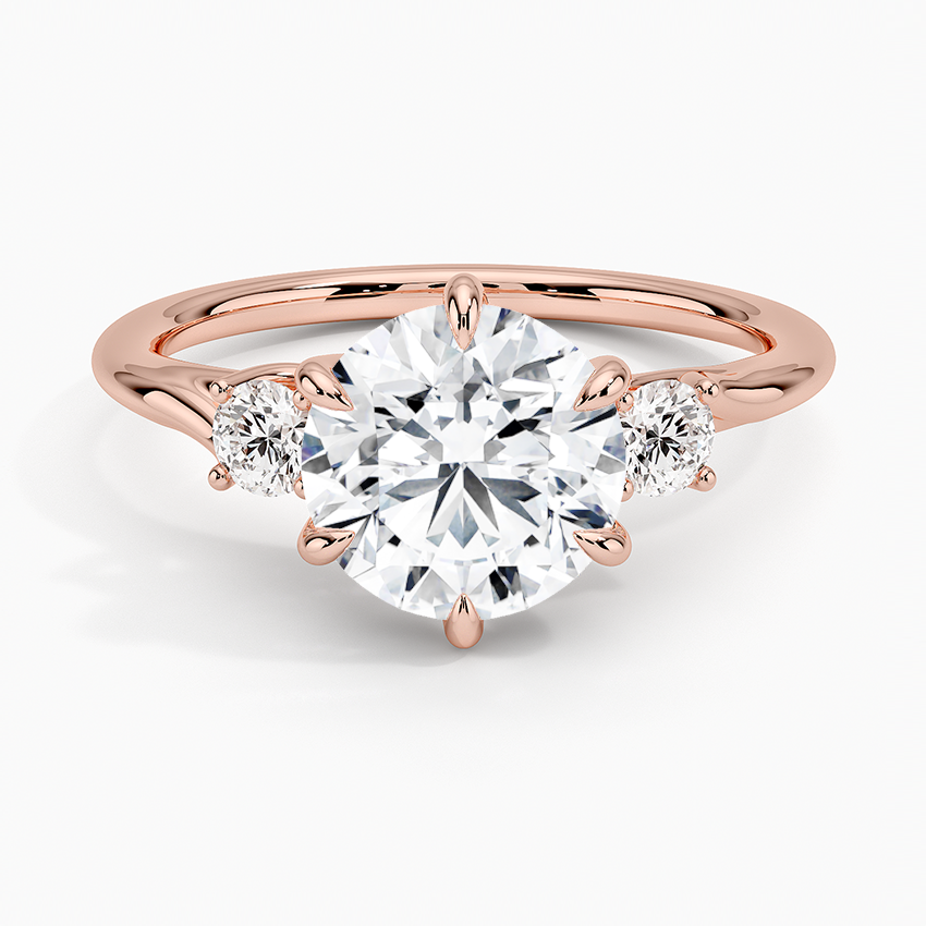Delilah Three Stone Diamond Engagement Ring