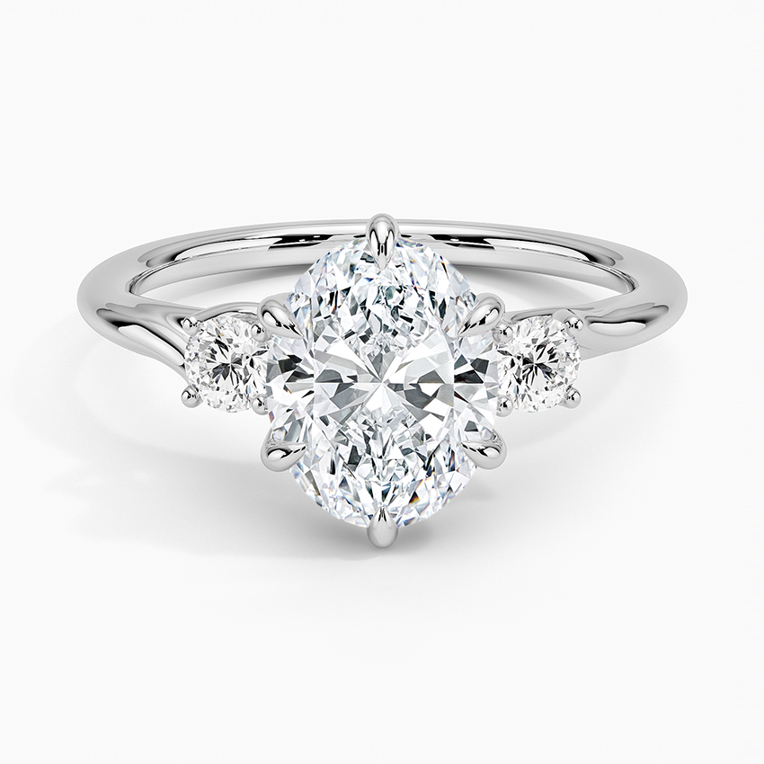 Delilah Three Stone Diamond Engagement Ring