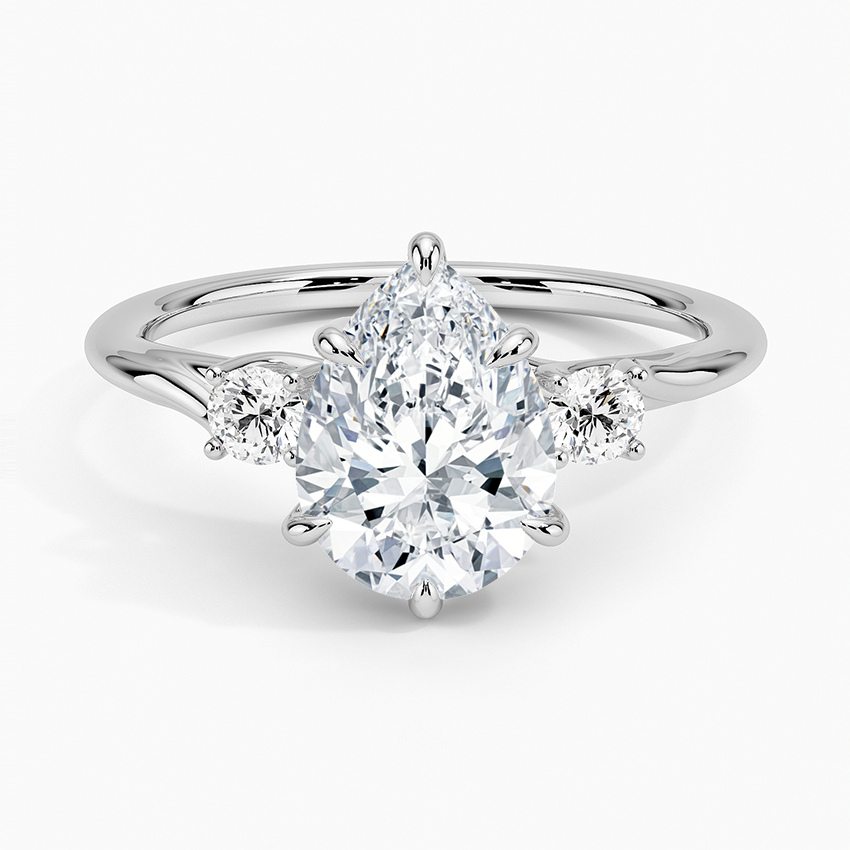 Delilah Three Stone Diamond Engagement Ring