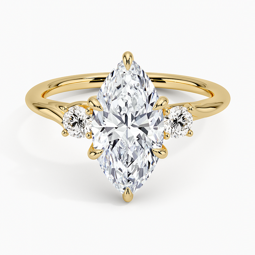 Delilah Three Stone Diamond Engagement Ring