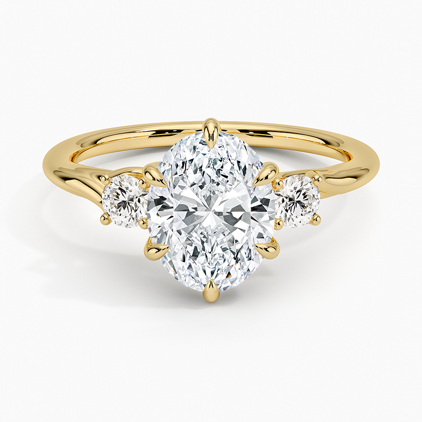 Delilah Three Stone Diamond Engagement Ring
