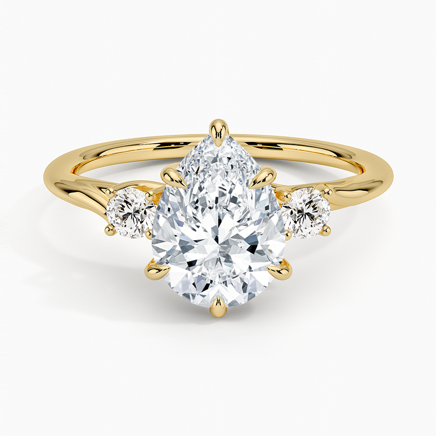 Delilah Three Stone Diamond Engagement Ring