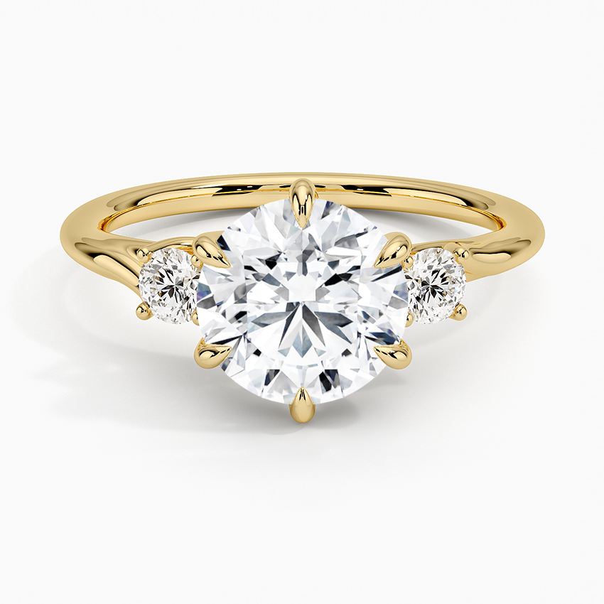 Delilah Three Stone Diamond Engagement Ring