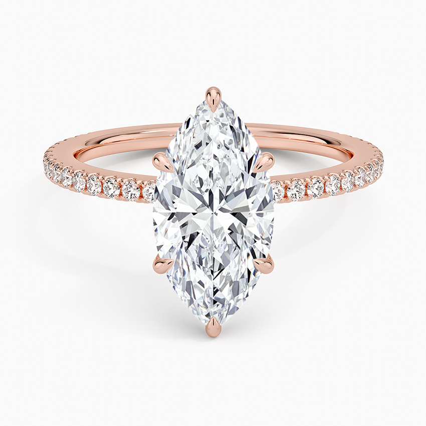 Demi Three-Quarter Coverage Diamond Engagement Ring