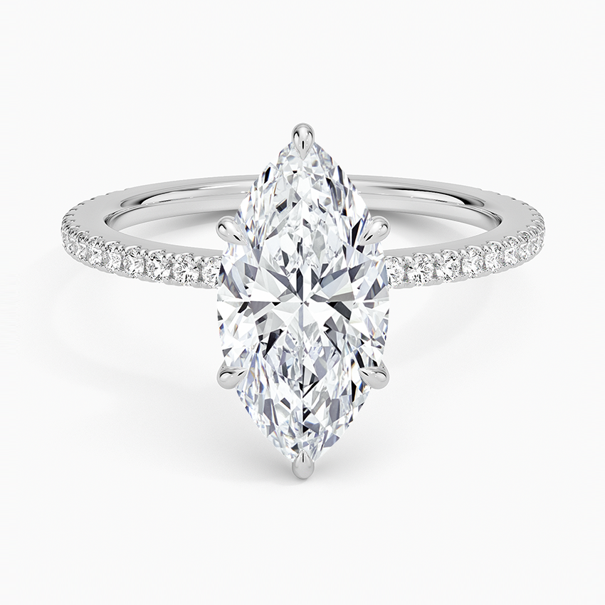 Demi Three-Quarter Coverage Diamond Engagement Ring