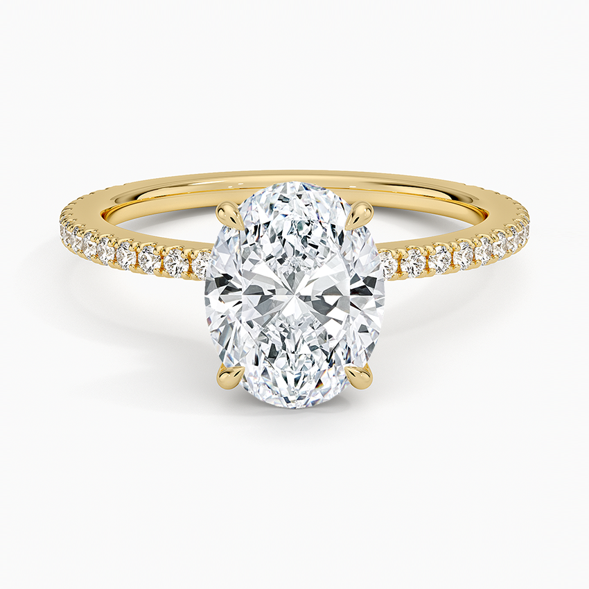 Demi Three-Quarter Coverage Diamond Engagement Ring