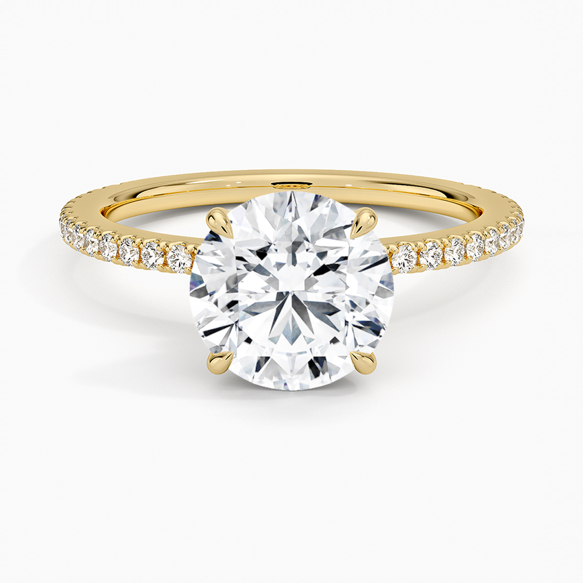 Demi Three-Quarter Coverage Diamond Engagement Ring