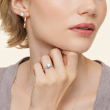 Fiore Diamond Engagement Ring in white gold