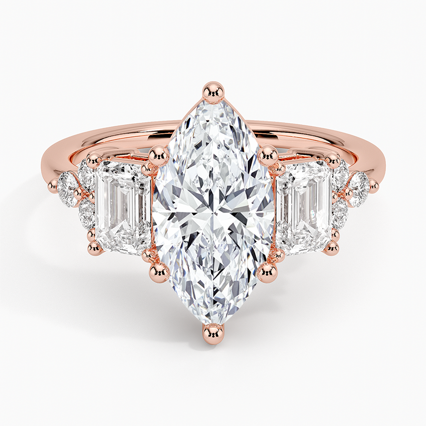 Sabine Cluster Diamond Engagement Ring