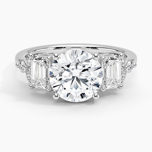 Sabine Cluster Diamond Engagement Ring