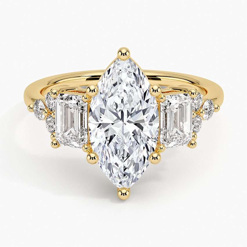 Sabine Cluster Diamond Engagement Ring