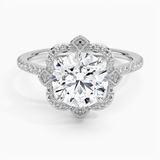 Reina Halo Diamond Engagement Ring