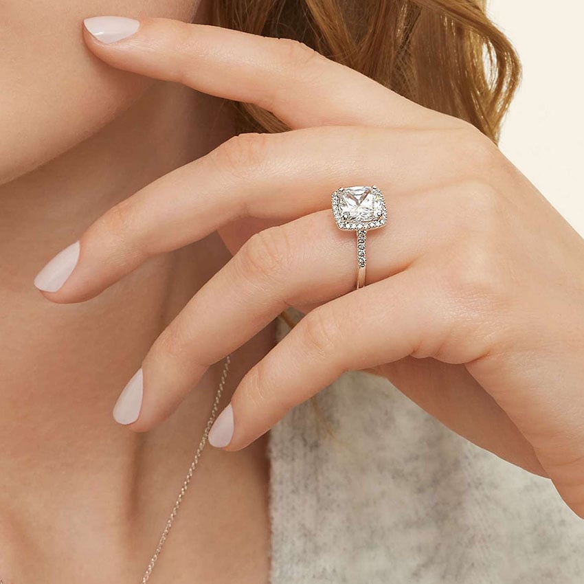 Odessa Halo Diamond Engagement Ring
