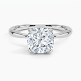 Freesia Hidden Halo Diamond Engagement Ring