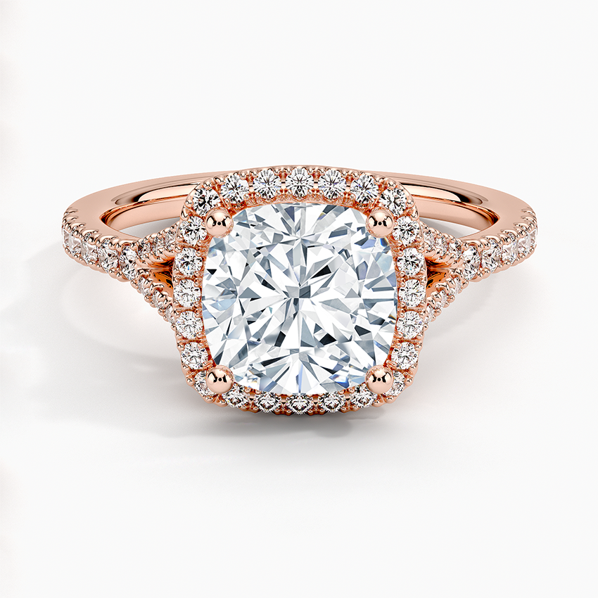 Joy Half-Coverage Diamond Engagement Ring