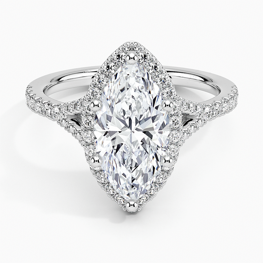 Joy Half-Coverage Diamond Engagement Ring
