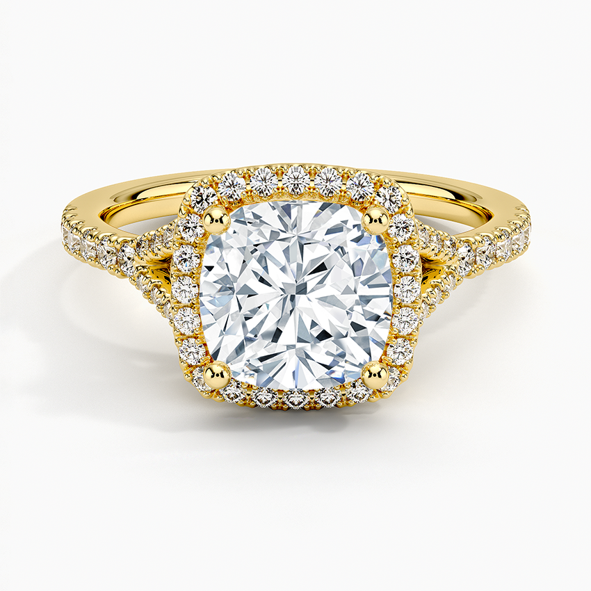 Joy Half-Coverage Diamond Engagement Ring