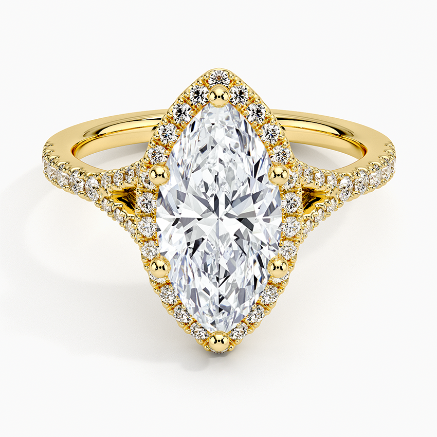 Joy Half-Coverage Diamond Engagement Ring