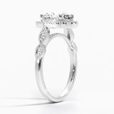 Cadenza Halo Diamond Engagement Ring
