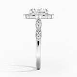 Cadenza Halo Diamond Engagement Ring