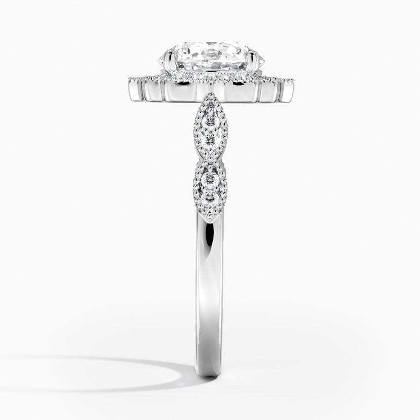 Cadenza Halo Diamond Engagement Ring