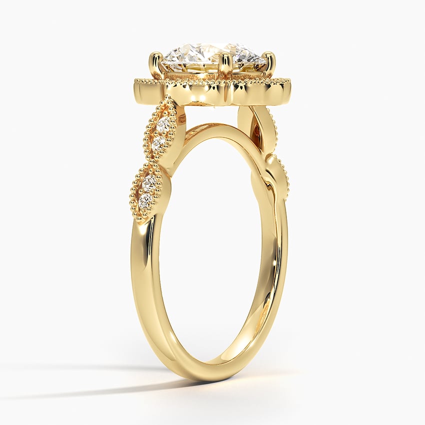 Cadenza Halo Diamond Engagement Ring