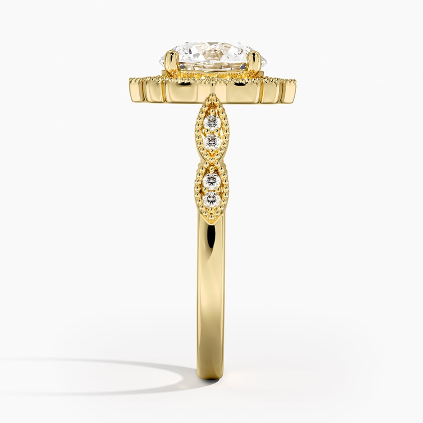 Cadenza Halo Diamond Engagement Ring