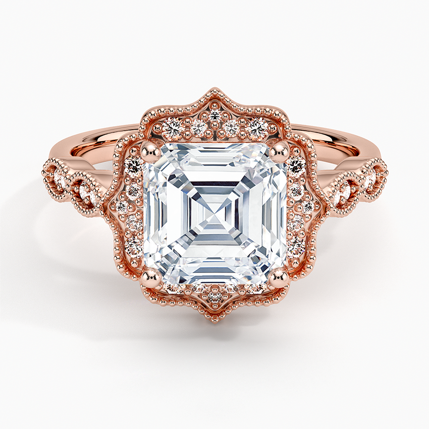 Cadenza Halo Diamond Engagement Ring