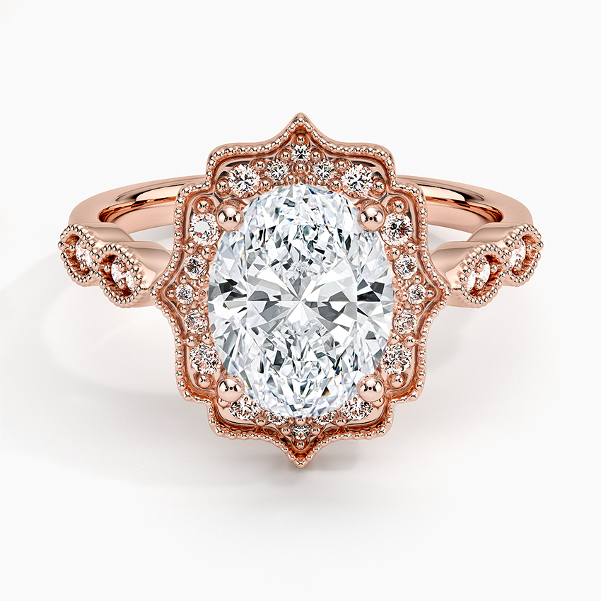 Cadenza Halo Diamond Engagement Ring