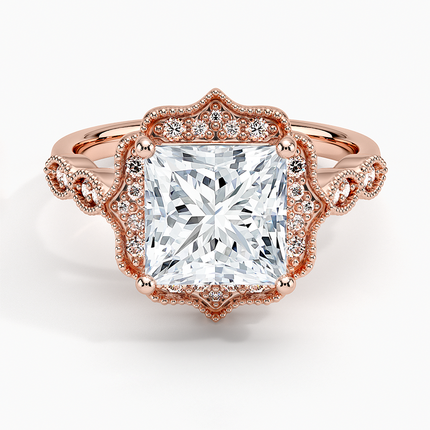 Cadenza Halo Diamond Engagement Ring