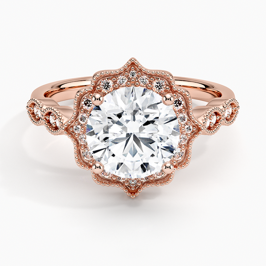 Cadenza Halo Diamond Engagement Ring