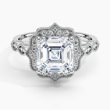 Cadenza Halo Diamond Engagement Ring