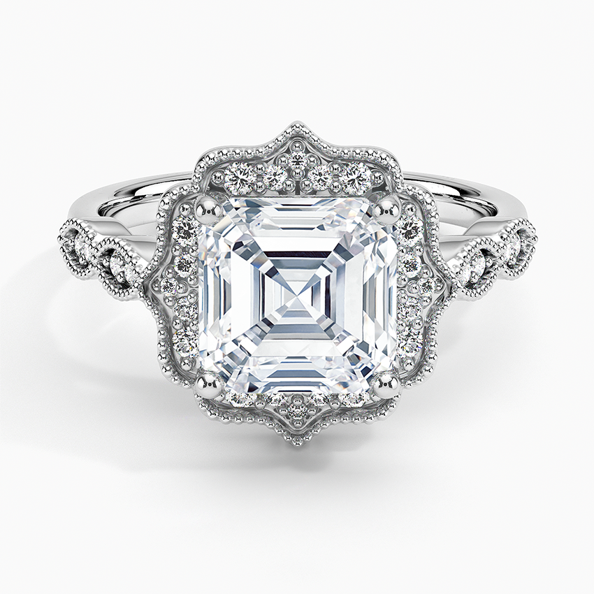 Cadenza Halo Diamond Engagement Ring