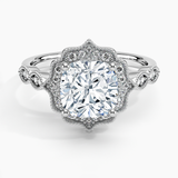 Cadenza Halo Diamond Engagement Ring