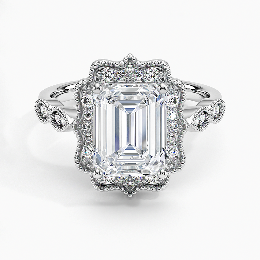Cadenza Halo Diamond Engagement Ring