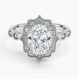 Cadenza Halo Diamond Engagement Ring