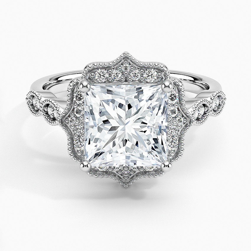 Cadenza Halo Diamond Engagement Ring