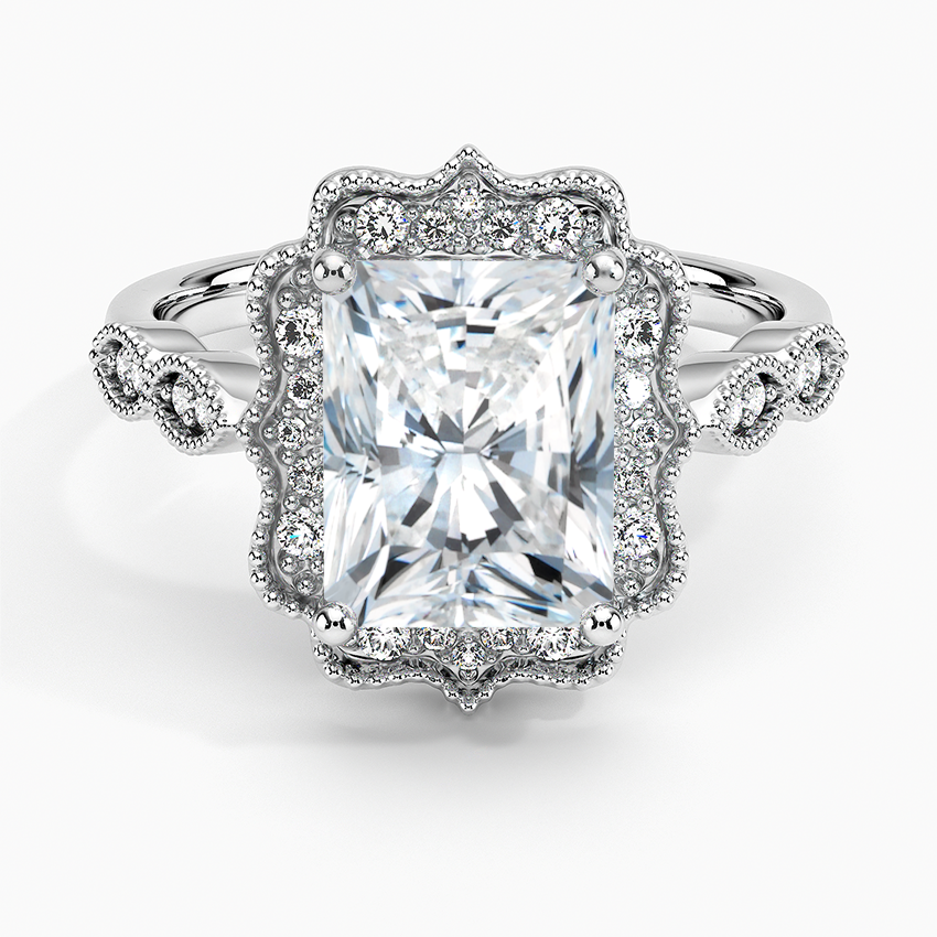 Cadenza Halo Diamond Engagement Ring