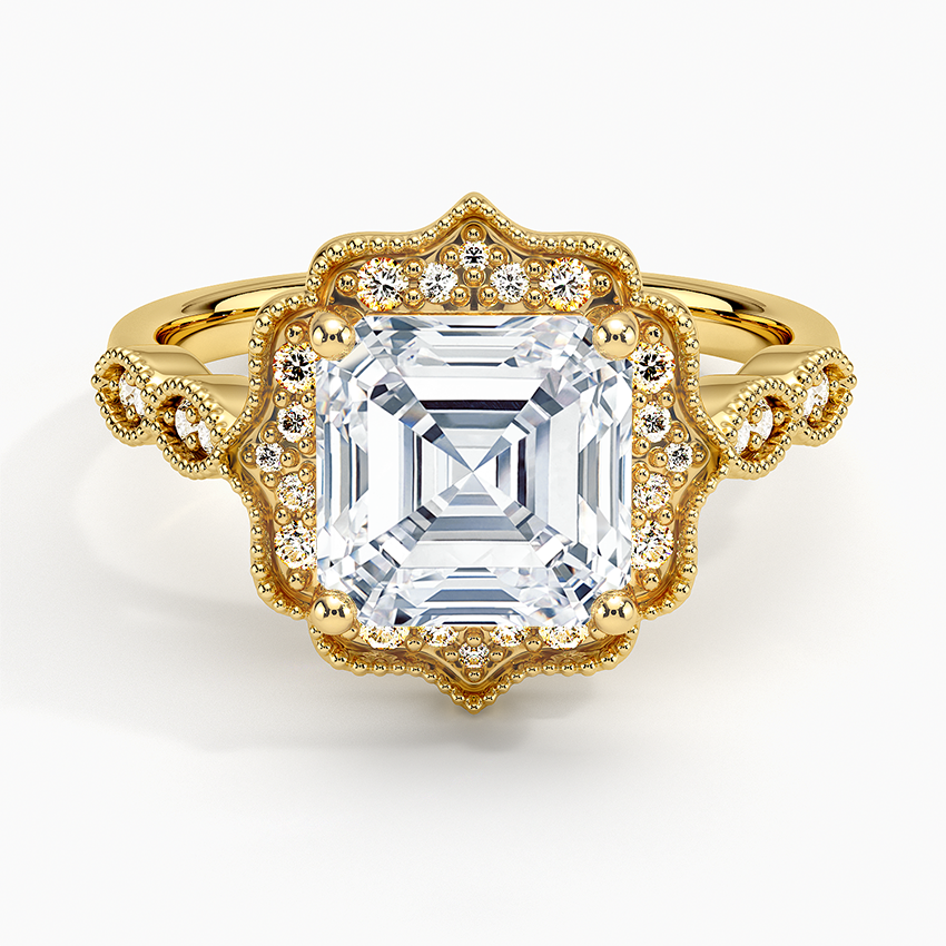 Cadenza Halo Diamond Engagement Ring