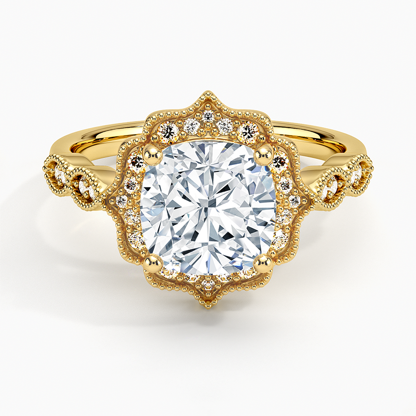 Cadenza Halo Diamond Engagement Ring