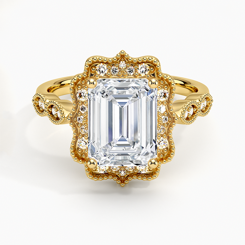 Cadenza Halo Diamond Engagement Ring