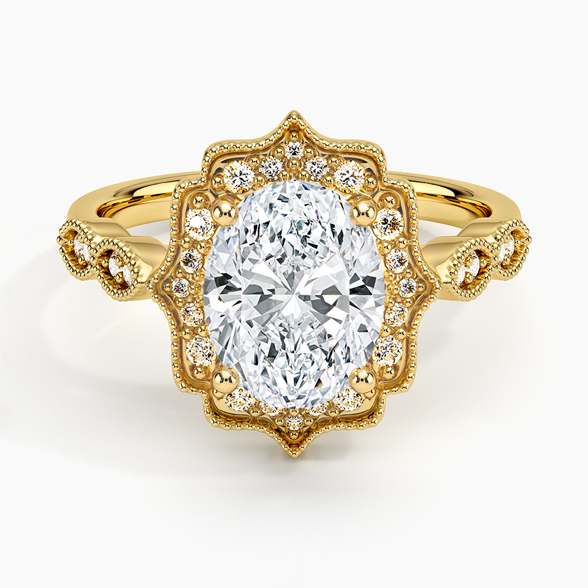 Cadenza Halo Diamond Engagement Ring