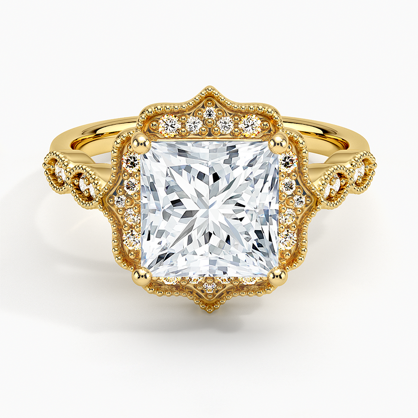 Cadenza Halo Diamond Engagement Ring