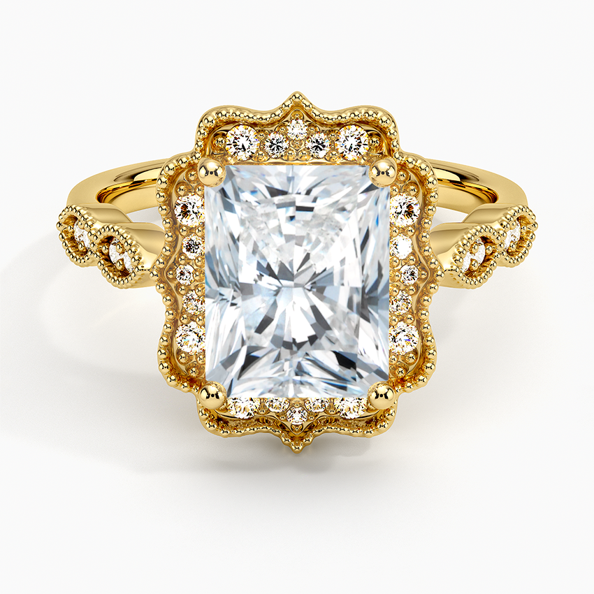 Cadenza Halo Diamond Engagement Ring
