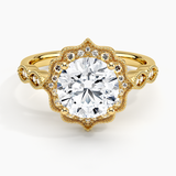 Cadenza Halo Diamond Engagement Ring