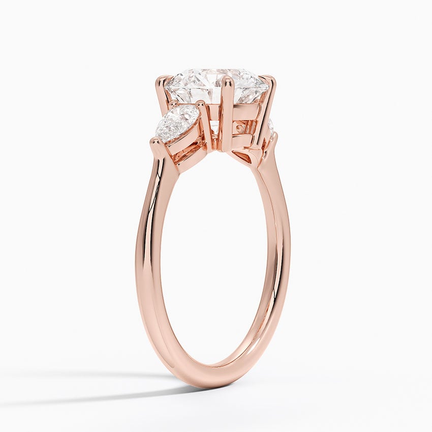 Opera Three Stone Diamond Engagement Ring